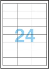 100 Yaprak Barkod / Etiket Kağıdı  64,6 x 33,8 mm A4 - 5