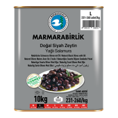 Marmarabirlik Doğal Yağlı Salamura 231-260 KB L Siyah Zeytin 10 KG - 1
