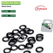 CZ 1731 Round Rig Rings 2 mm, Matte Black (25Pcs) - 1