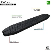 Evo Siyah Yan Basamak Profil 153 Cm Etekli thumbnail 1