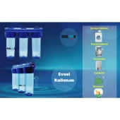 Sulook Şebeke,daire,bina Girişi Su Arıtma Sistemi 3'lü Süper Ekonomik Set thumbnail 4