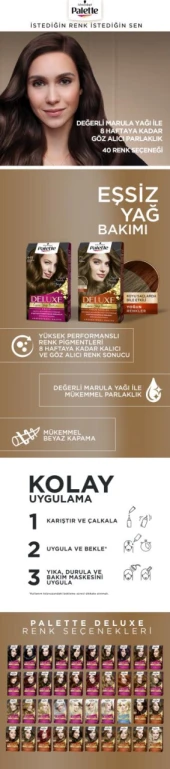 Palette Deluxe Saç Boyası 4.99 Patlıcan Moru - 3