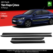 S-Dizayn Citroen C-Elysee ABS Plastik Yan Kapı Koruma Çıtası 2013 Üzeri A+ Kalite thumbnail 1