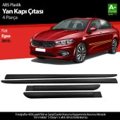 S-Dizayn Fiat Egea ABS Plastik Yan Kapı Koruma Çıtası 2015 Üzeri A+ Kalite thumbnail 1