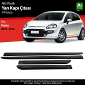 S-Dizayn Fiat Punto ABS Plastik Yan Kapı Koruma Çıtası 2010-2018 A+ Kalite - 1