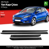 S-Dizayn Ford Focus ABS Plastik Yan Kapı Koruma Çıtası 2011 Üzeri A+ Kalite - 1