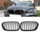 S-Dizayn Bmw 1 Serisi F20/F21 Ön Panjur Böbrek Parlak Siyah Piano Black M1 Model 2015-2019 thumbnail 1