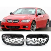 S-Dizayn Bmw 3 Serisi Coupe E92/E93 Coupe Ön Panjur Böbrek Parlak Siyah Piano Black Diamond Model 2010-2014 thumbnail 1