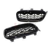 S-Dizayn Bmw 3 Serisi F30/F31/F35 Ön Panjur Böbrek Parlak Siyah Piano Black Diamond Model 2012-2017 thumbnail 4