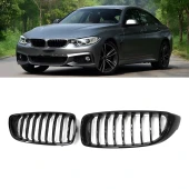S-Dizayn Bmw 4 Serisi F32/F33/F36 Ön Panjur Böbrek Parlak Siyah Piano Black Düz Model 2012-2017 thumbnail 1