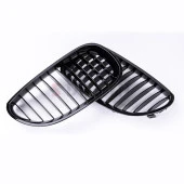 S-Dizayn Bmw 5 Serisi E60/E61 Ön Panjur Böbrek Parlak Siyah Piano Black Düz Model 2003-2009 thumbnail 4