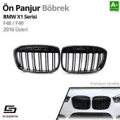 S-Dizayn Bmw X1 F48/F49 Ön Panjur Böbrek Parlak Siyah Piano Black M X1 Model 2016 Üzeri thumbnail 2