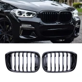 S-Dizayn Bmw X4 G02 Ön Panjur Böbrek Parlak Siyah Piano Black Düz Model 2018 Üzeri thumbnail 1