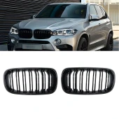 S-Dizayn Bmw X5 F15/F16 Ön Panjur Böbrek Parlak Siyah Piano Black M X5 Model 2014-2016 thumbnail 1