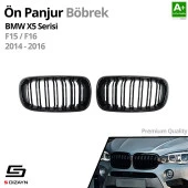 S-Dizayn Bmw X5 F15/F16 Ön Panjur Böbrek Parlak Siyah Piano Black M X5 Model 2014-2016 thumbnail 2