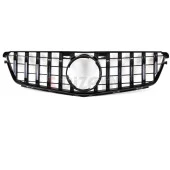 S-Dizayn Mercedes C-Class W204 Ön Panjur Parlak Siyah Piano Black GTR Model 2007-2014 thumbnail 3