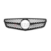S-Dizayn Mercedes C-Class W204 Ön Panjur Parlak Siyah Piano Black AMG Model 2007-2014 - 3
