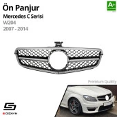 S-Dizayn Mercedes C-Class W204 Ön Panjur Krom AMG Model 2007-2014 - 2