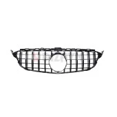 S-Dizayn Mercedes C-Class W205 Ön Panjur Parlak Siyah Piano Black GTR Model 2015-2018 - 3