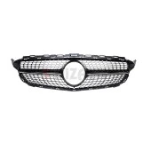 S-Dizayn Mercedes C-Class W205 Ön Panjur Parlak Siyah Piano Black Diamond Model 2015-2018 - 3