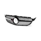 S-Dizayn Mercedes C-Class W205 Ön Panjur Parlak Siyah Piano Black Diamond Model 2015-2018 - 4