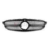 S-Dizayn Mercedes C-Class W205 Ön Panjur Parlak Siyah Piano Black Diamond Model 2019 Üzeri - 3