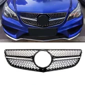 S-Dizayn Mercedes E-Class W207 Ön Panjur Parlak Siyah Piano Black Diamond Model 2014-2016 - 1