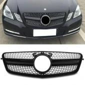 S-Dizayn Mercedes E-Class W212 Ön Panjur Parlak Siyah Piano Black Diamond Model 2009-2013 - 1