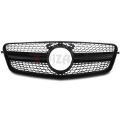 S-Dizayn Mercedes E-Class W212 Ön Panjur Parlak Siyah Piano Black Diamond Model 2009-2013 - 3