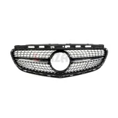 S-Dizayn Mercedes E-Class W212 Ön Panjur Parlak Siyah Piano Black Diamond Model 2014-2016 - 3