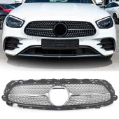 S-Dizayn Mercedes E-Class W213 Ön Panjur Krom Diamond Model 2021 Üzeri - 1