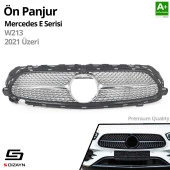 S-Dizayn Mercedes E-Class W213 Ön Panjur Krom Diamond Model 2021 Üzeri - 2
