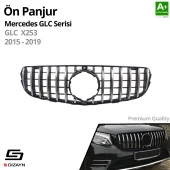 S-Dizayn Mercedes GLC X253 Ön Panjur Krom GTR Model 2015-2019 - 2