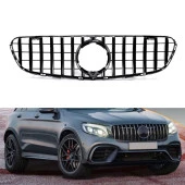 S-Dizayn Mercedes GLC X253 Ön Panjur Parlak Siyah Piano Black GTR Model 2015-2019 - 1
