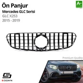 S-Dizayn Mercedes GLC X253 Ön Panjur Parlak Siyah Piano Black GTR Model 2015-2019 - 2