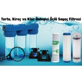 Sulook Daire Girişi 10 Inç Tortu, Kireç ve Klor Önleyici Üçlü Sayaç Filtresi thumbnail 1