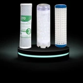 Sulook Daire Girişi 10 Inç Tortu, Kireç ve Klor Önleyici Üçlü Sayaç Filtresi thumbnail 3