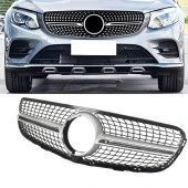S-Dizayn Mercedes GLC X253 Ön Panjur Krom Diamond Model 2015-2019 thumbnail 1
