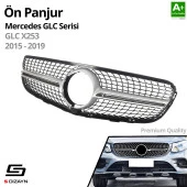 S-Dizayn Mercedes GLC X253 Ön Panjur Krom Diamond Model 2015-2019 thumbnail 2