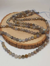 Labradorit Taşı Faset Kesim 8mm dizi (45928) thumbnail 3