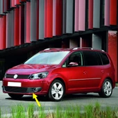 VW Touran 2011-2015 Sol Ön Sis Farı Kapağı Krom Çerçeveli 1T0853665P thumbnail 1