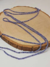 Tanzanit Taşı Rondela Faset Kesim Dizi 1.5*2.5mm (45930) thumbnail 3