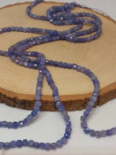 Tanzanit Taşı Küp Şekilli Dizi 4mm (45932) thumbnail 3