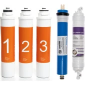 Sulook Waterlife Su Arıtma Cihazı Uyumlu Tak-Çevir 5'li Filtre Seti, Vontron Membranlı thumbnail 1