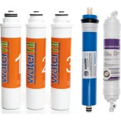 Sulook Waterlife Su Arıtma Cihazı Uyumlu Tak-Çevir 5'li Filtre Seti, Vontron Membranlı thumbnail 2