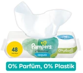 Prima Pampers Harmonie Islak Havlu Mendil Aqua Pure 48 Yaprak 6 Lı Set (288 Yaprak) Organik Pamuk - 4
