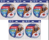 Vileda Turbo Yedek Mop Paspas Ucu (%100 Mikrofiber) (5 Li Set) - 1