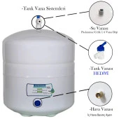 Arıtma Tankı 12 Litre 3.2 Galon Metal Basınç Denge Tankı thumbnail 4