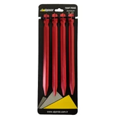 Alpinist Alüminyum 6061 Çadır Kazığı 18 cm Kırmızı 4'lü - 1