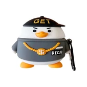 E2M AIRPODS 1-2 KILIF ZENGİN ÖRDEK GRİ - 1